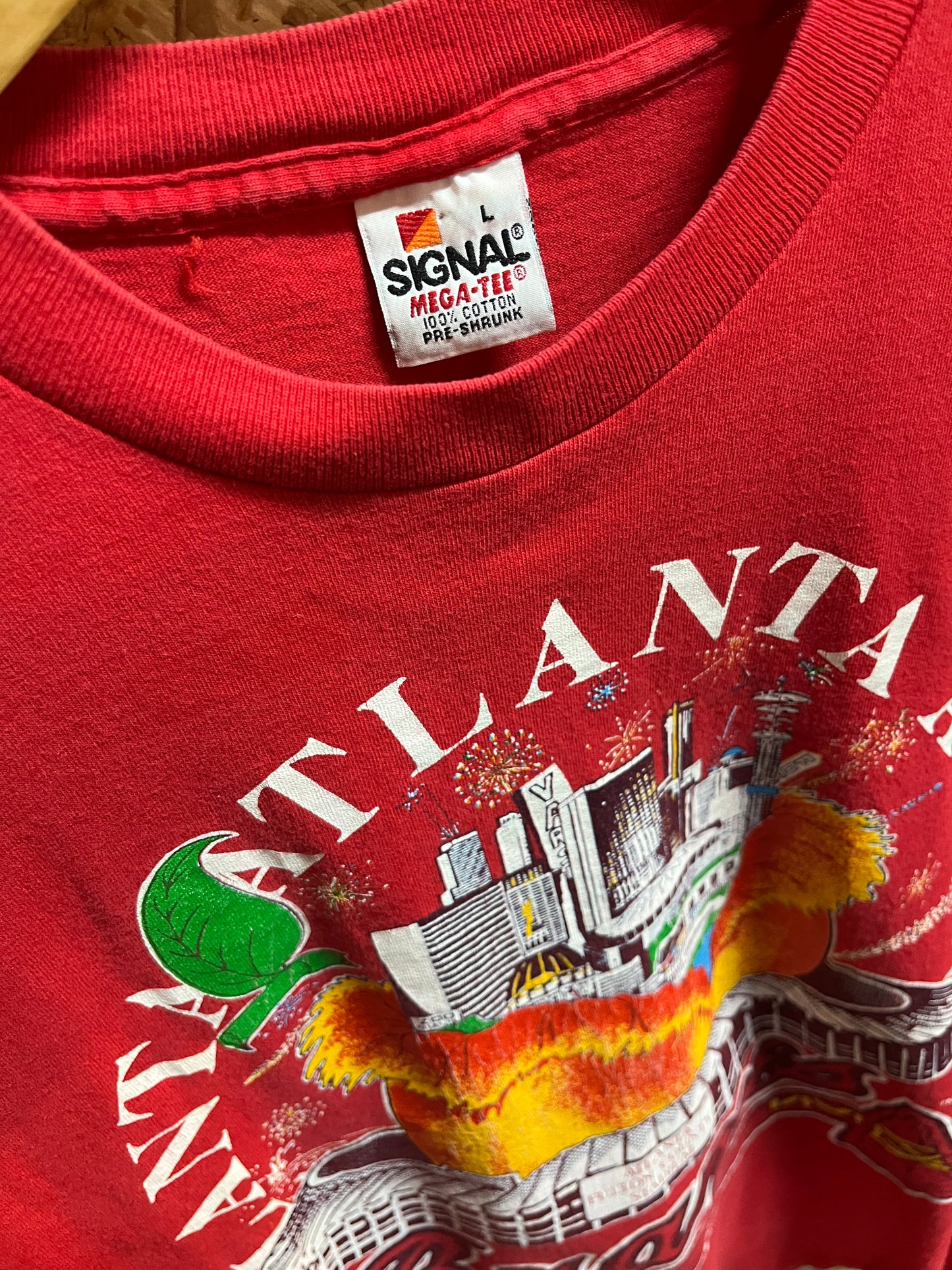 ヴィンテージ 1992 Atlanta Braves Fulton County Stadium tシャツ サイズ L