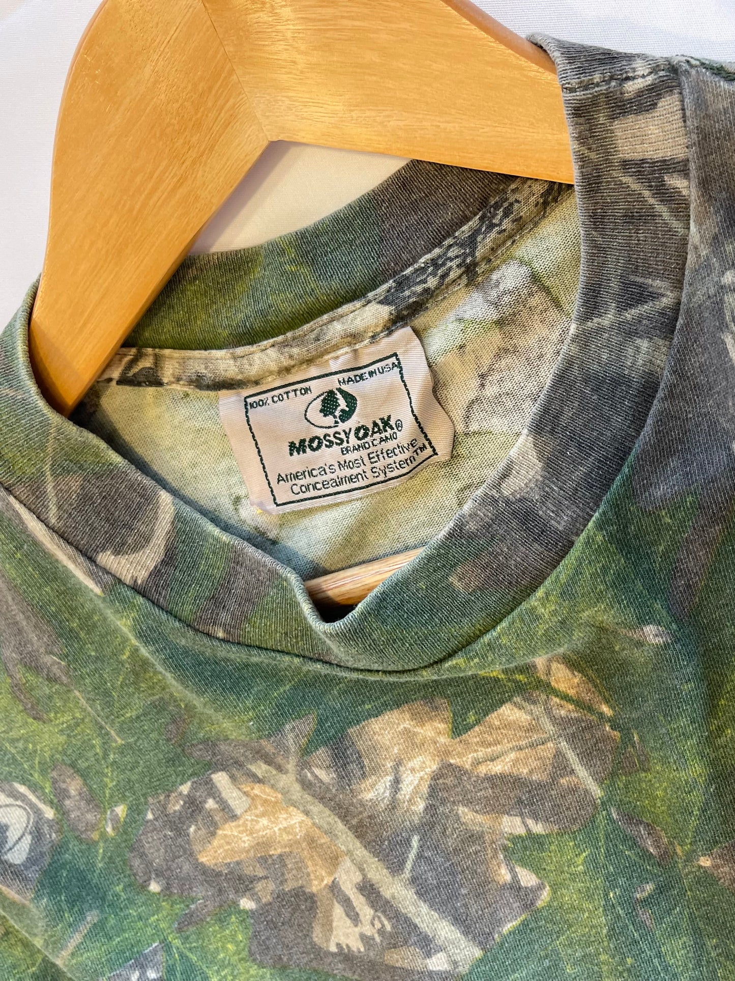 【90s MOSSY OAK】カモフラージュTシャツ