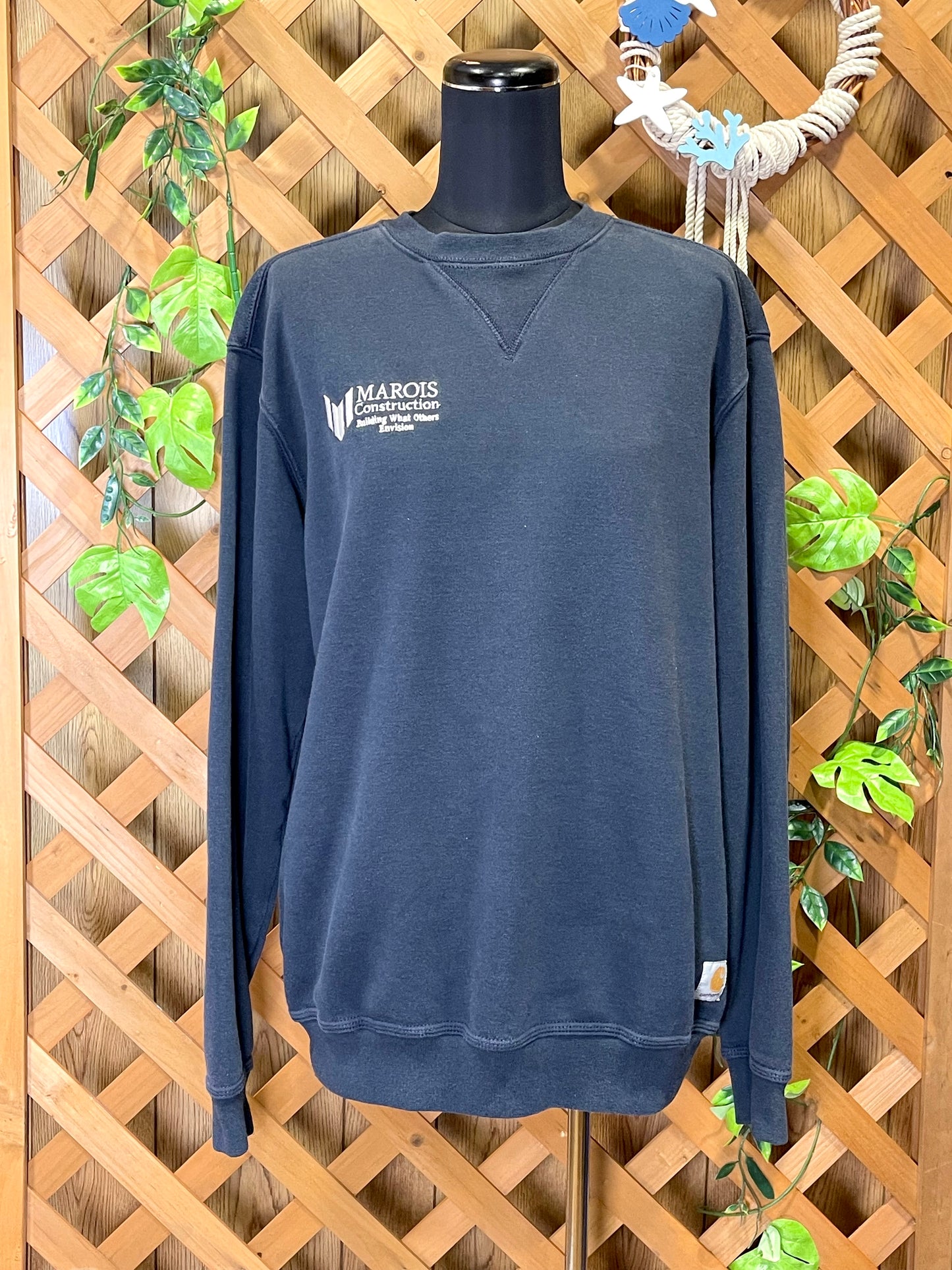 【carhartt】企業系Vガゼットクルーネックスウェット