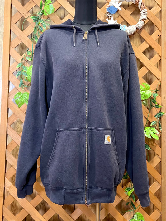【2000s Carhartt】ペイントダメージのフルジップパーカー