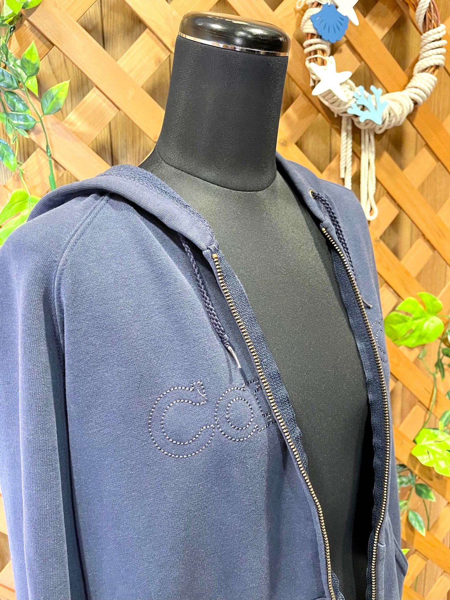 【2000s carhartt】ネイビーブルーのフルジップパーカー