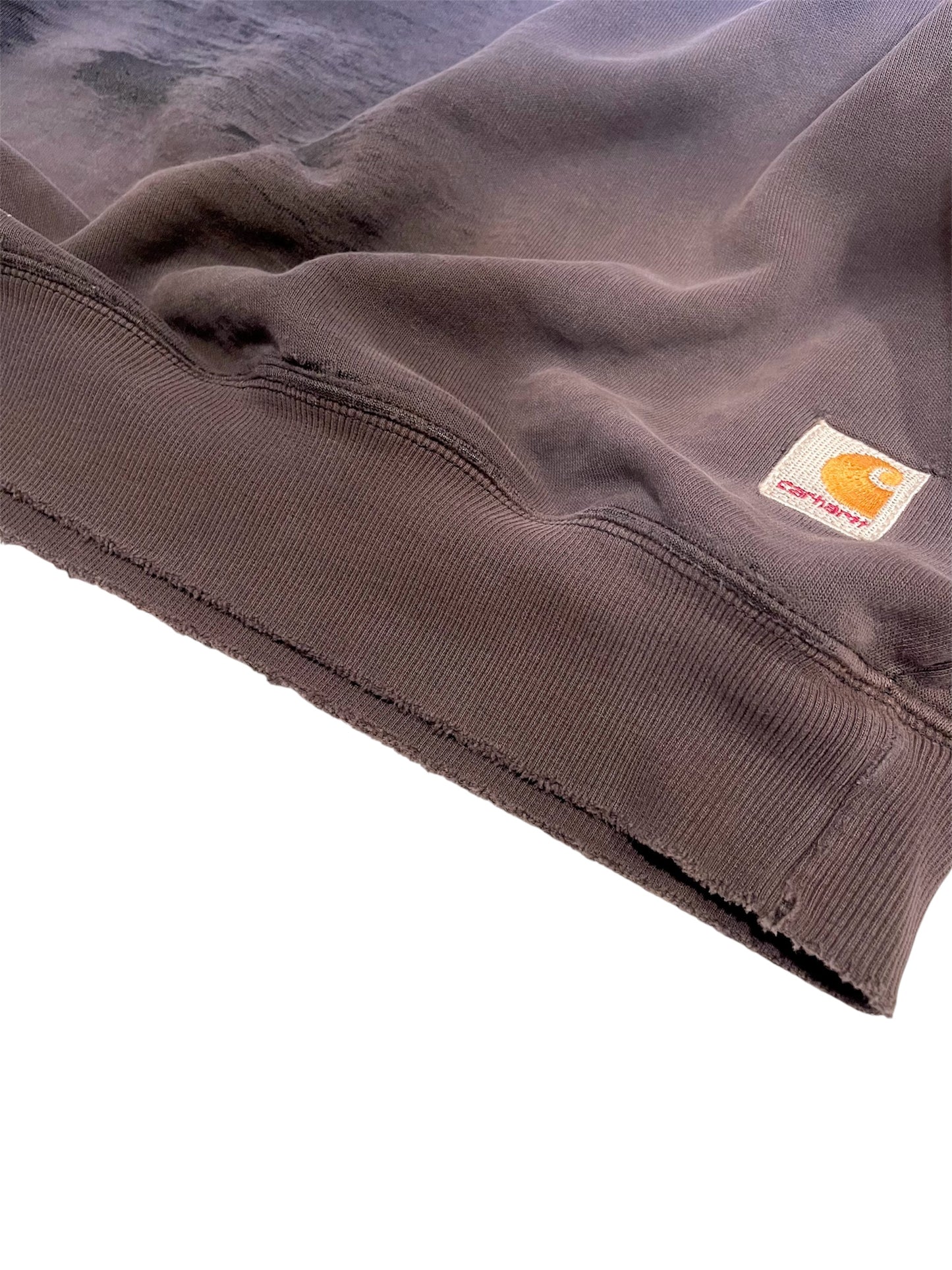 【carhartt】（4XL）（刺繡ロゴ）クラッシュボロのクルーネックスウェット