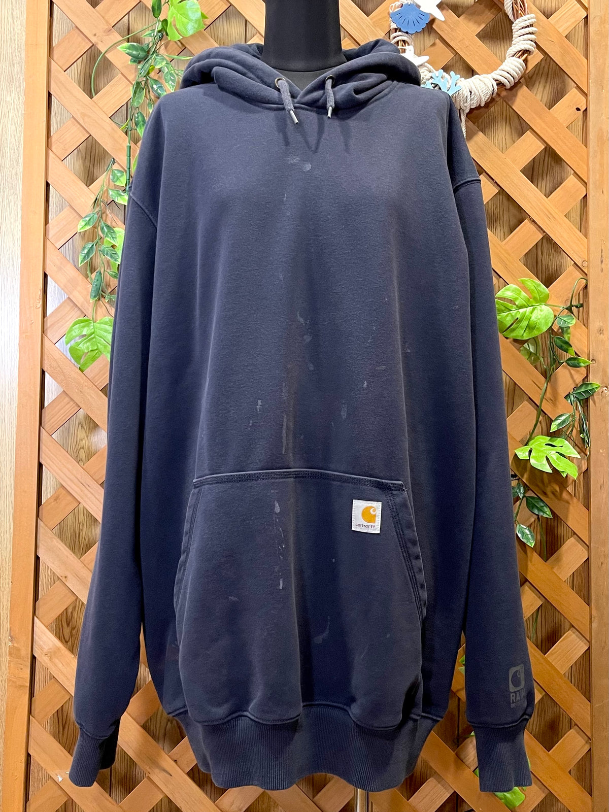 【2000s Carhartt】RAIN DEFENDERのペンキダメージパーカー
