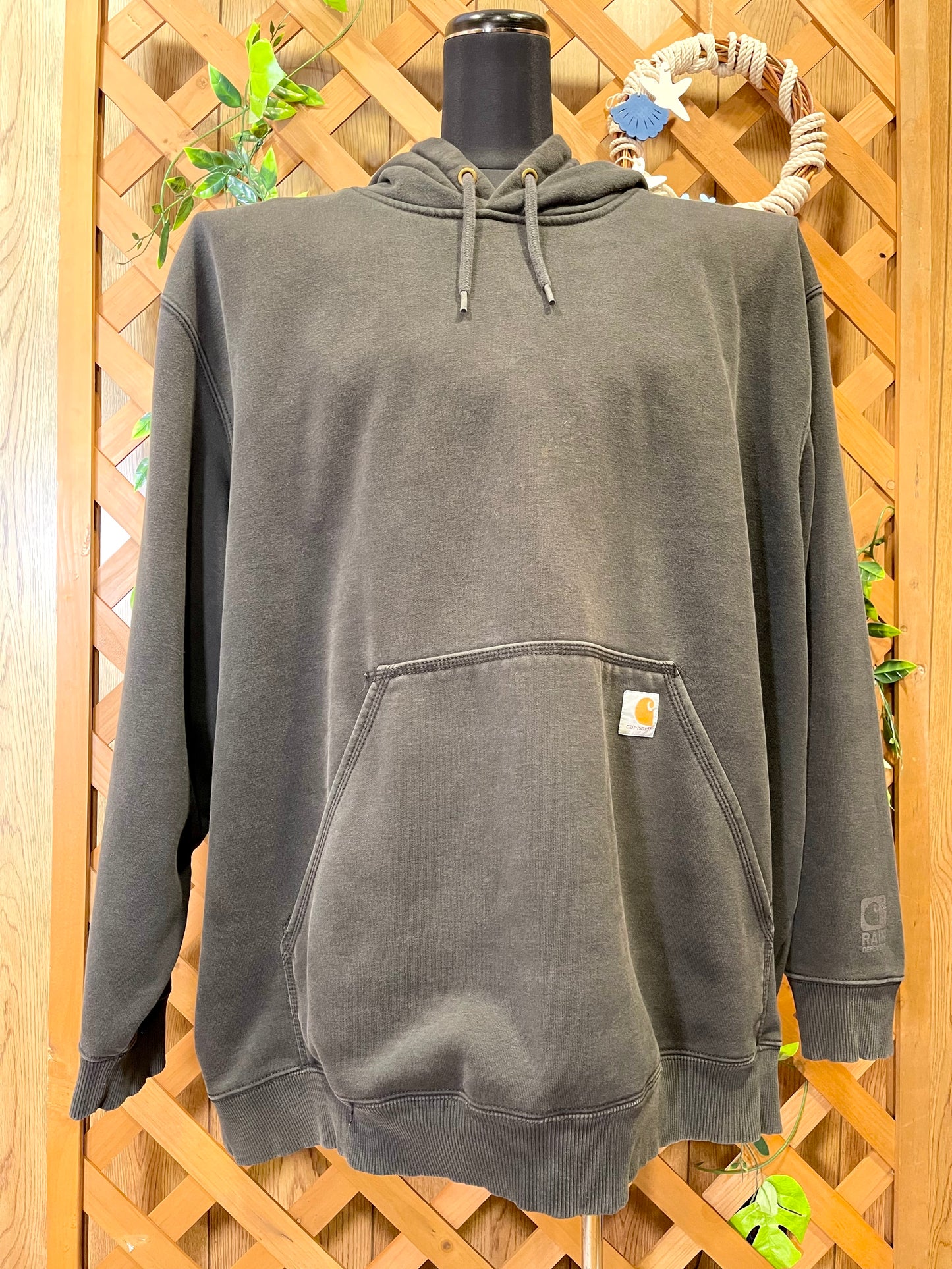 【carhartt】（4XL）レインディフェンダーのプルオーバーパーカー