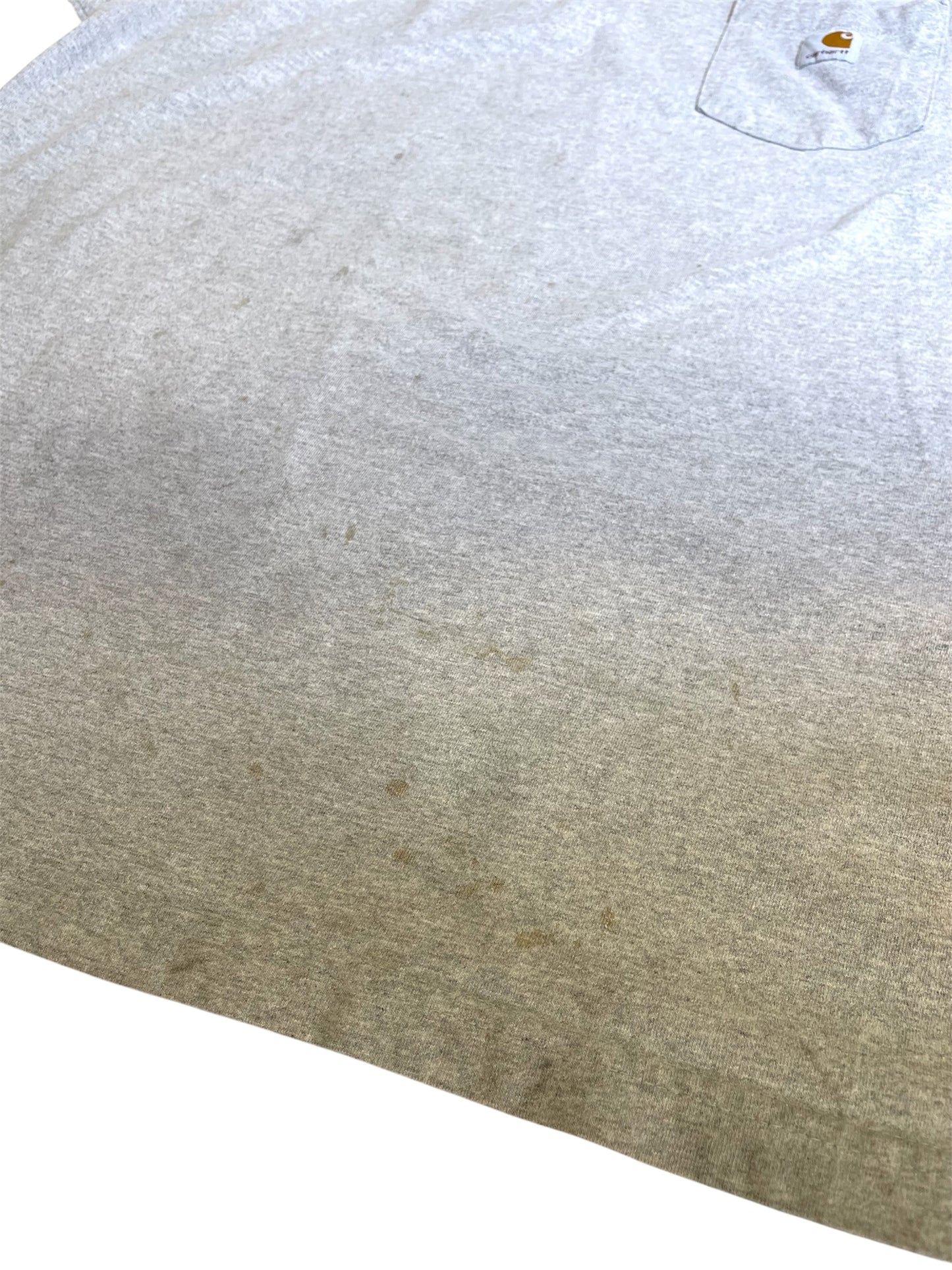 【carhartt】ヘザーグレーのヘンリーネックTシャツ