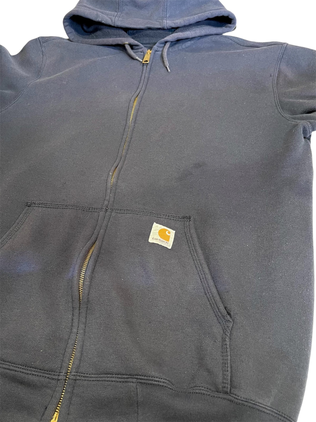 【2000s Carhartt】ペイントダメージのフルジップパーカー