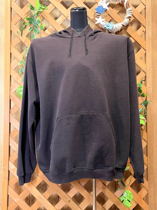 【carhartt】（2XL）チャコールグレーの無地プルオーバーパーカー