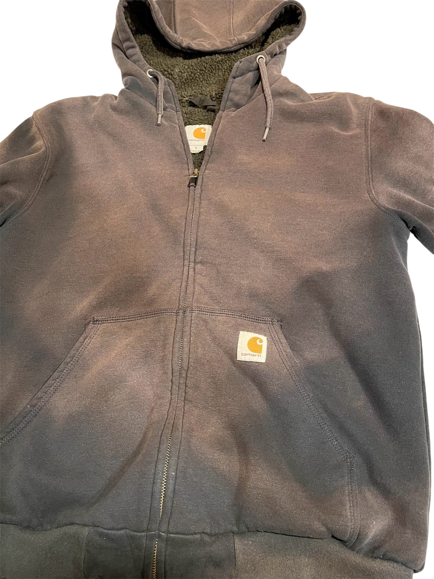 【carhartt】シェルパフリースのフルジップパーカー