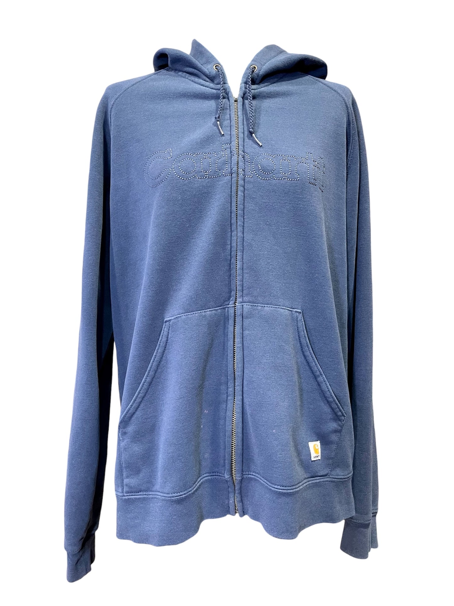 【2000s carhartt】ネイビーブルーのフルジップパーカー