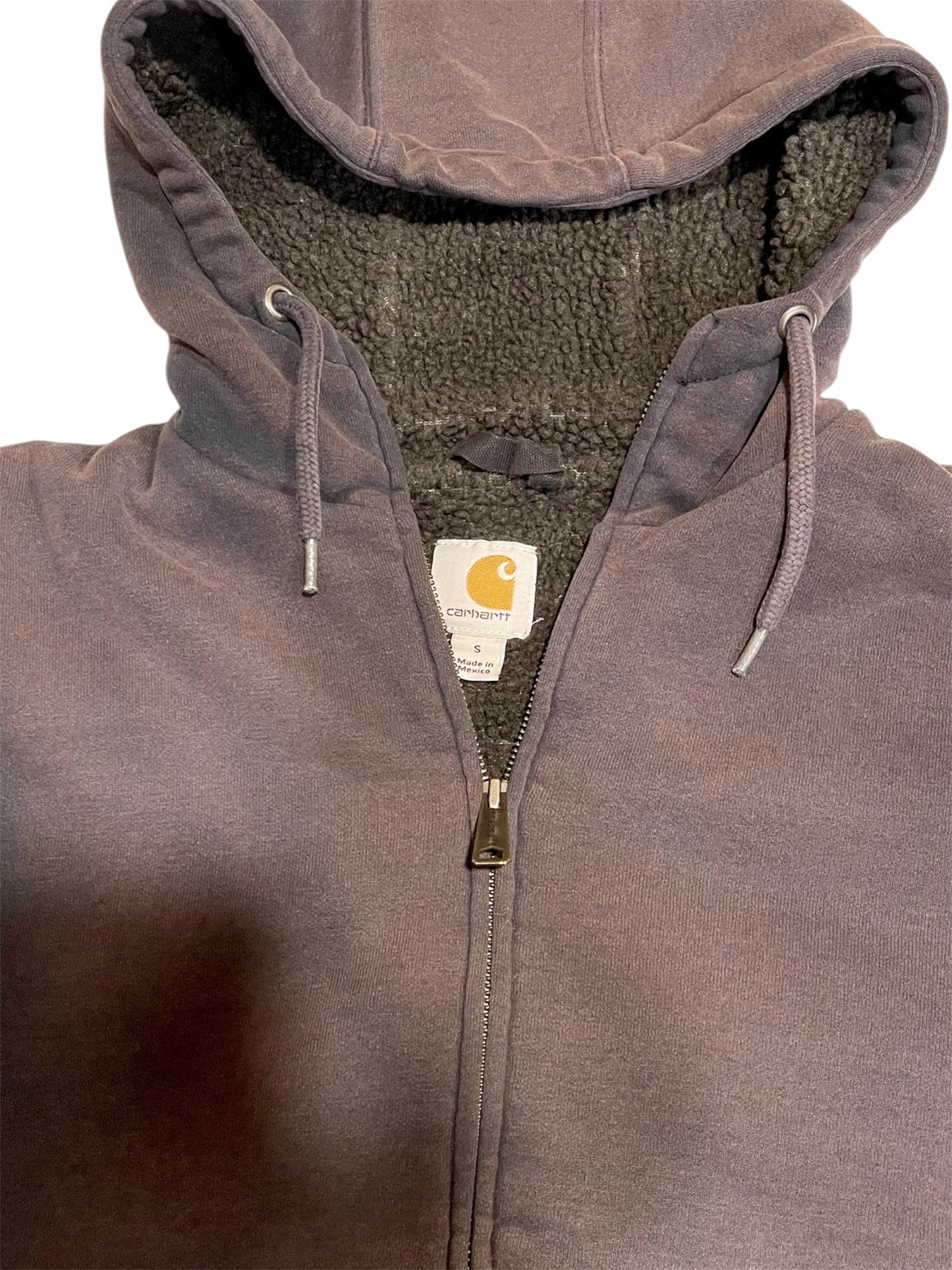 【carhartt】シェルパフリースのフルジップパーカー