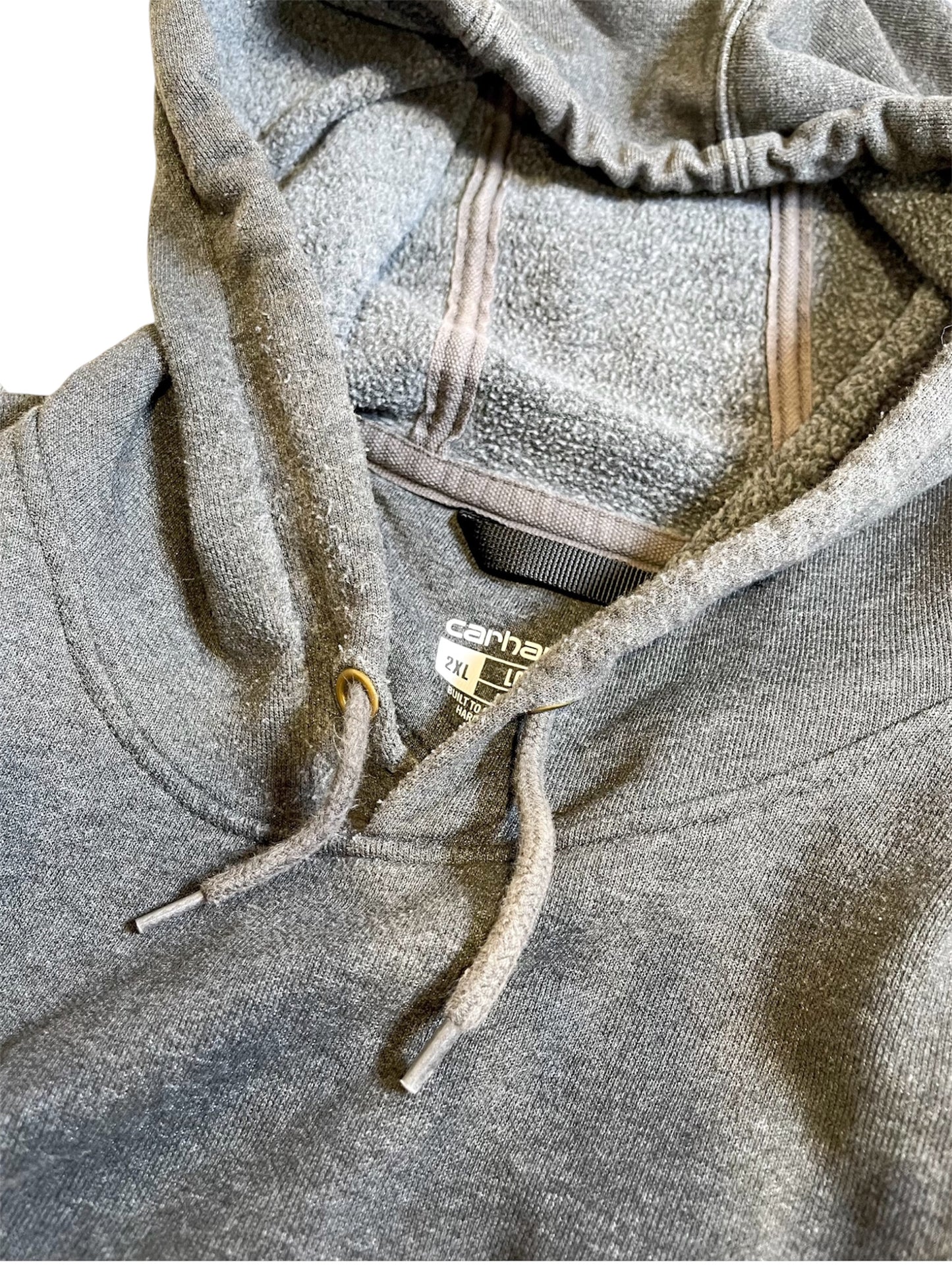 【carhartt】（2XL）ダークグレーのプルオーバーパーカー