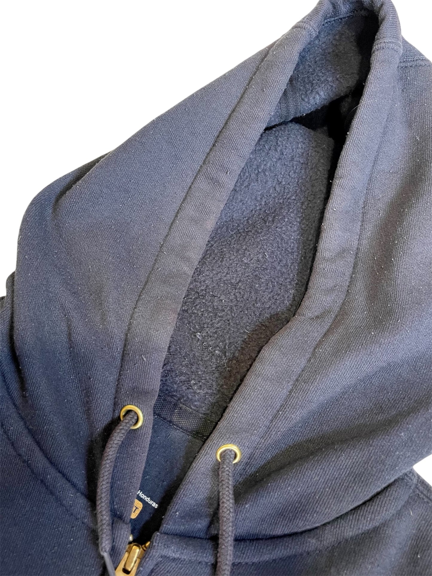 【carhartt】（2XL）ダークネイビーのフルジップパーカー