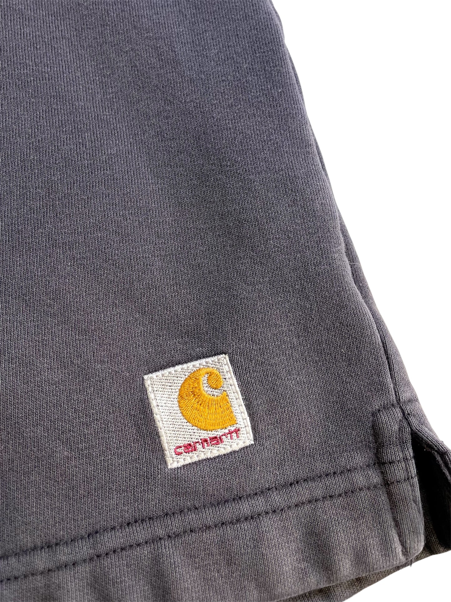 【carhartt】（刺繍ロゴ）テントラインのハーフジップスエット