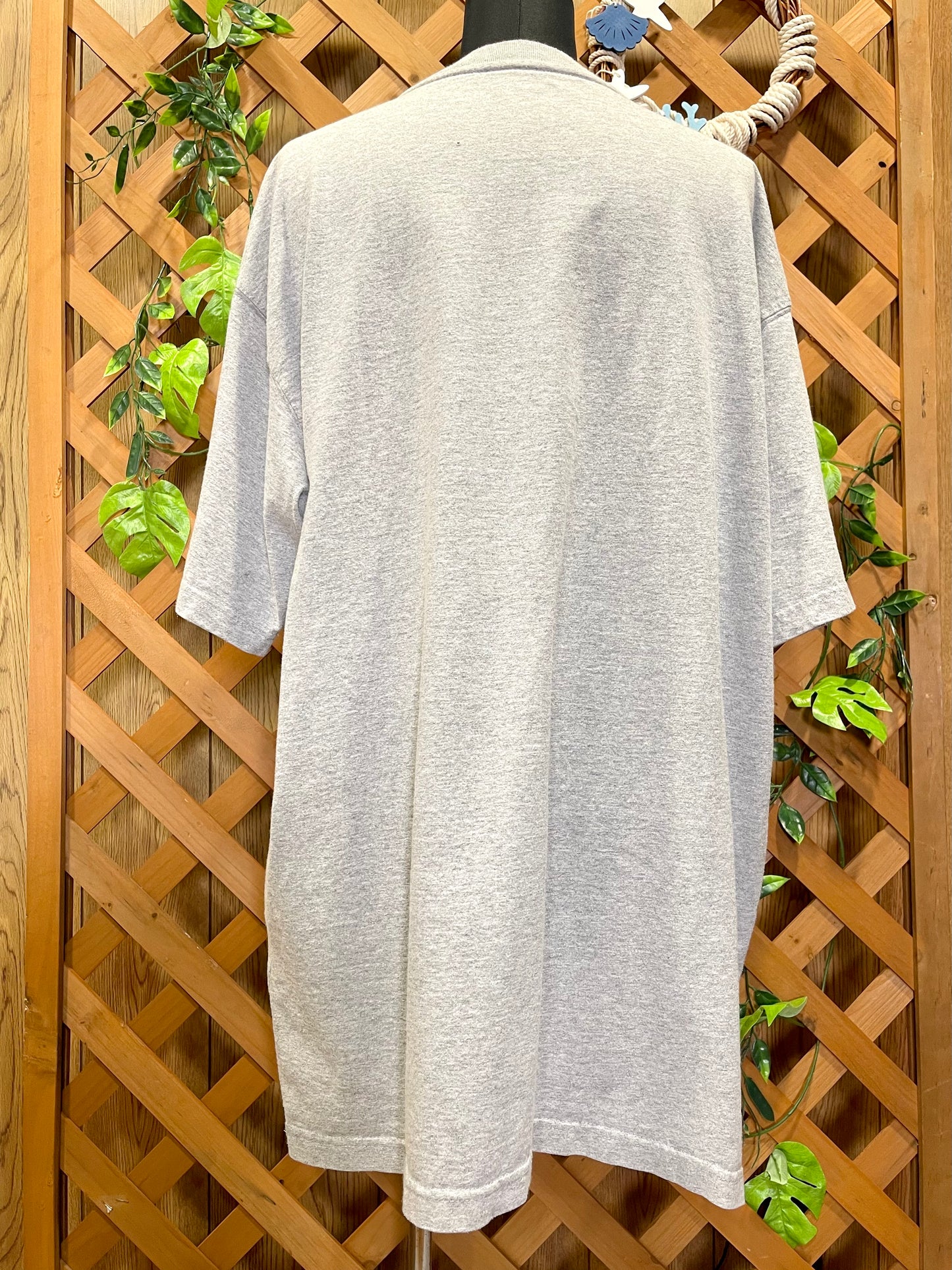 【carhartt】ヘザーグレーのヘンリーネックTシャツ
