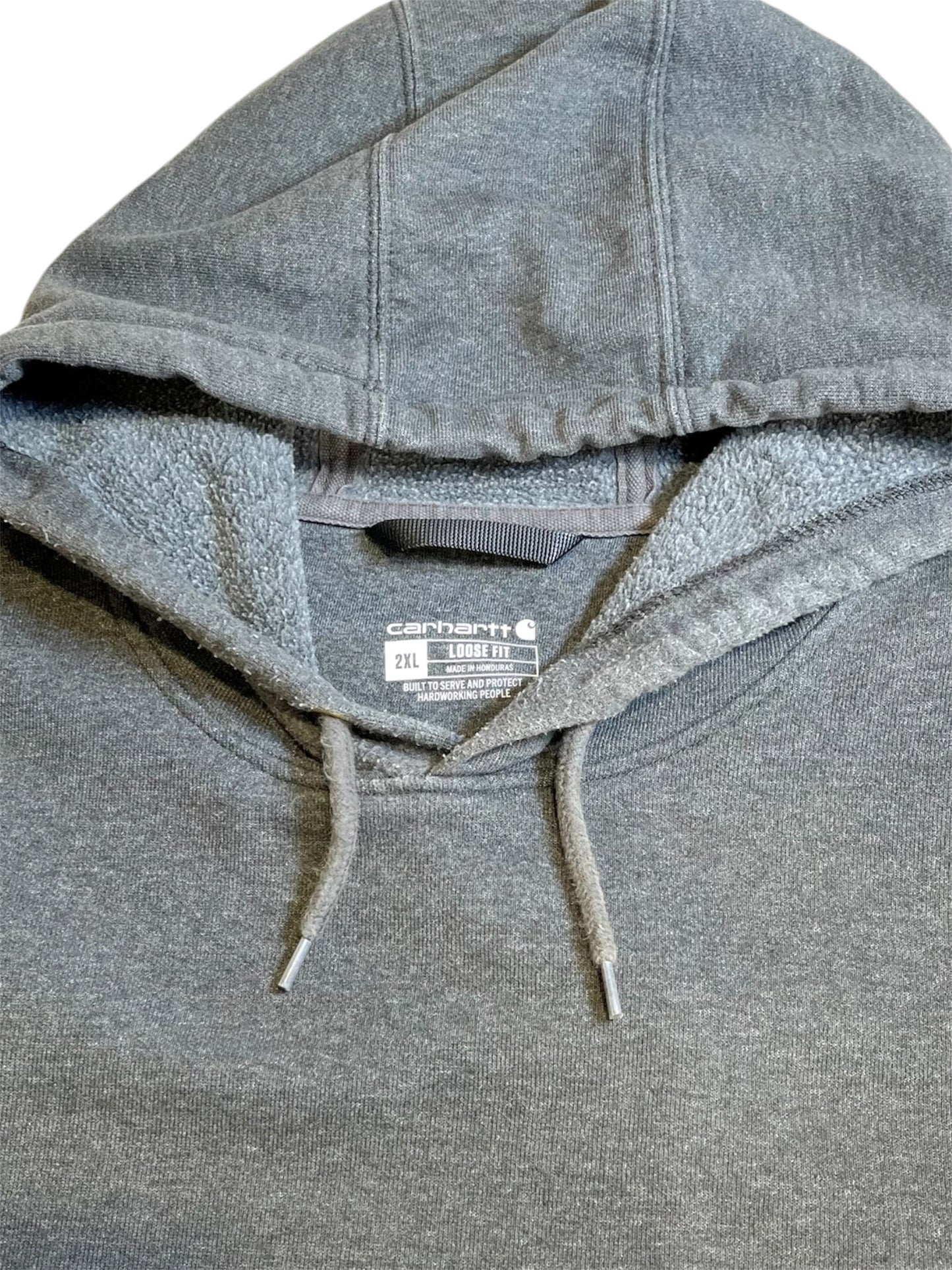 【carhartt】（2XL）ダークグレーのプルオーバーパーカー