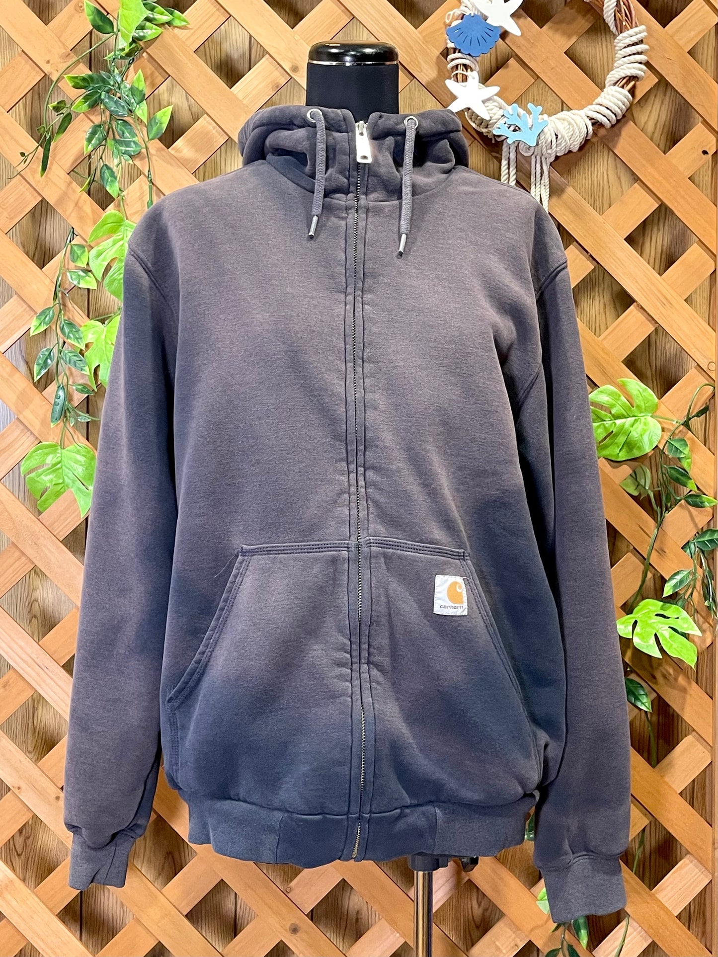 【carhartt】シェルパフリースのフルジップパーカー
