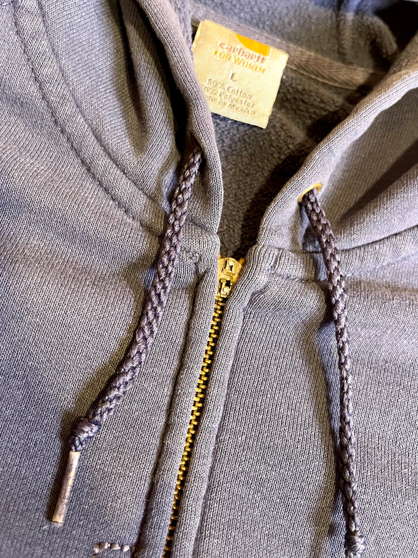 【2000s carhartt】ネイビーブルーのフルジップパーカー