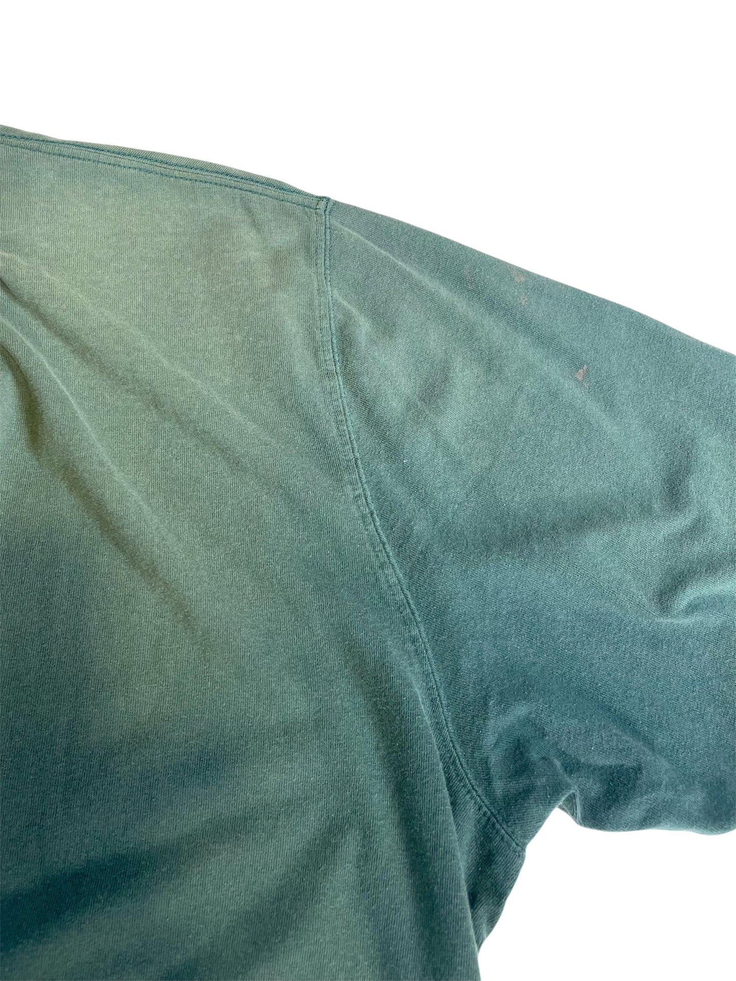 【carhartt】（2XL）グリーン系のヘンリーネックTシャツ