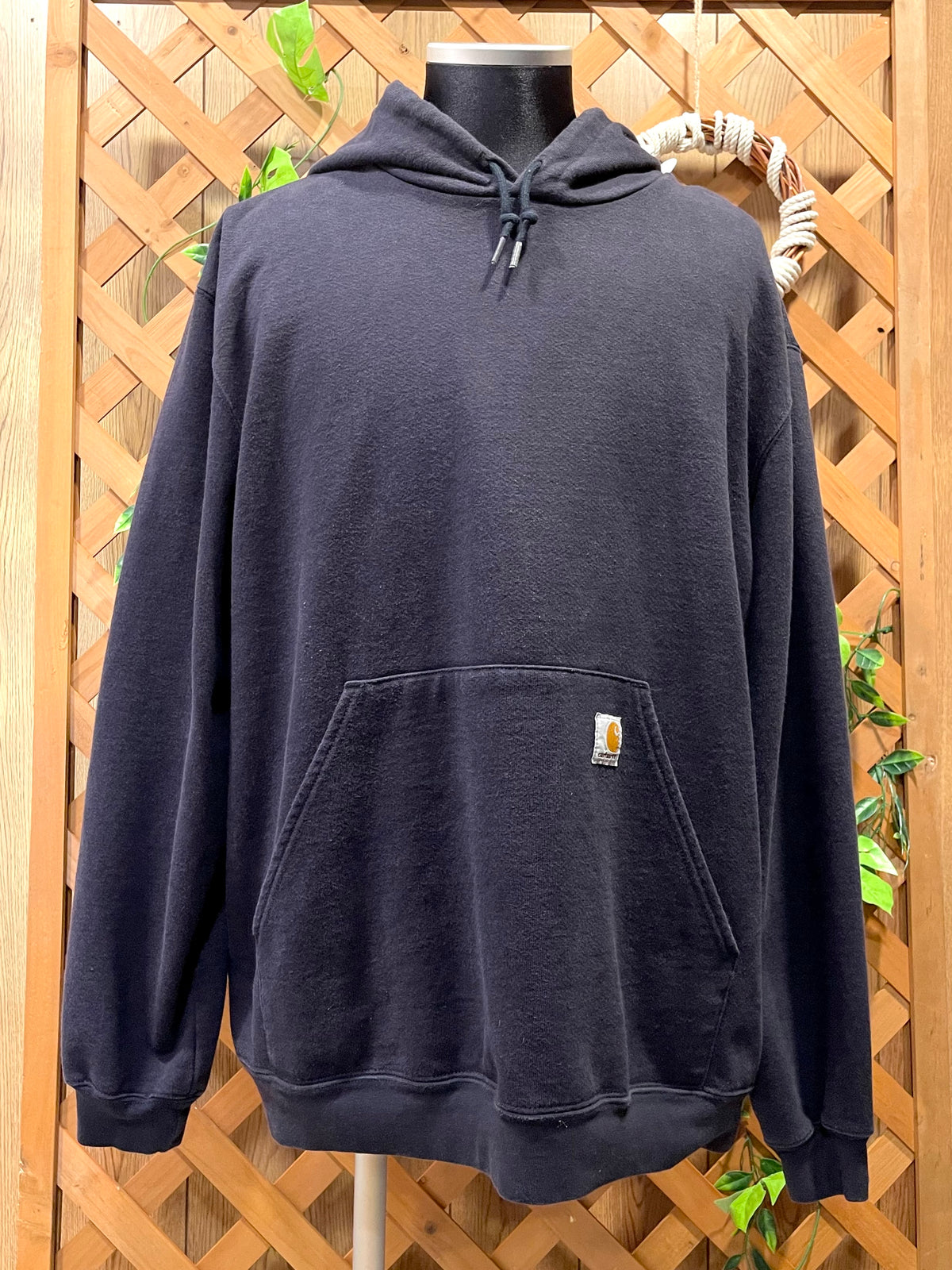 【2000s Carhartt】ネイビーのプルオーバーパーカー