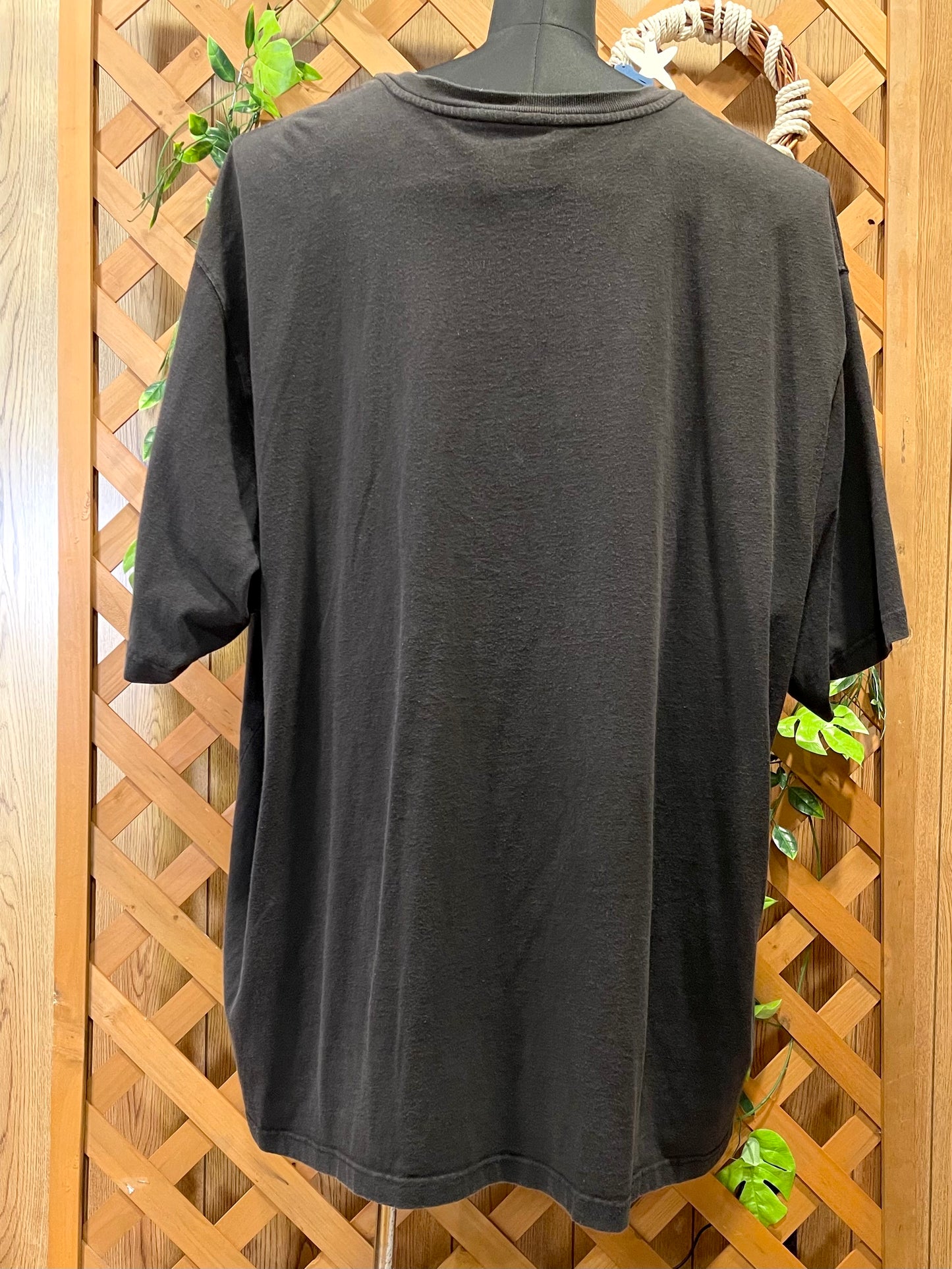 【carhartt】（4XL）黒のヘンリーネックTシャツ