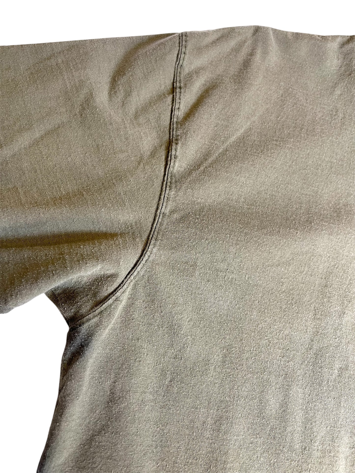 【carhartt】（2XL）ダスティオリーブのヘンリーネックTシャツ