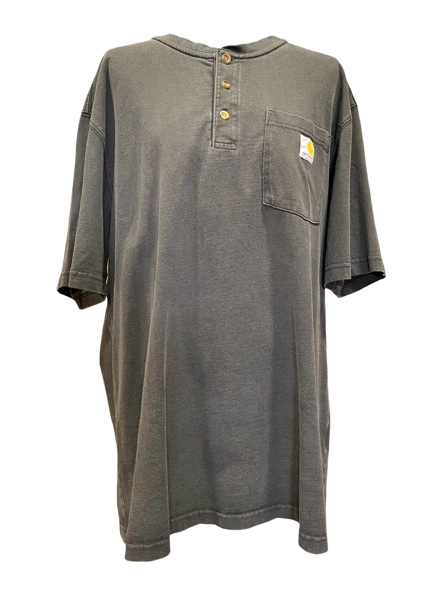 【carhartt】黒のヘンリーネックTシャツ