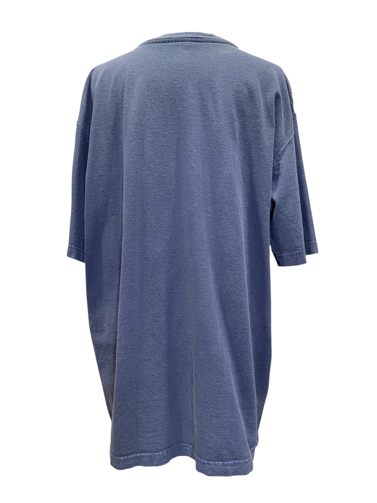 【carhartt】ネイビーブルーの企業系ヘンリーネックTシャツ