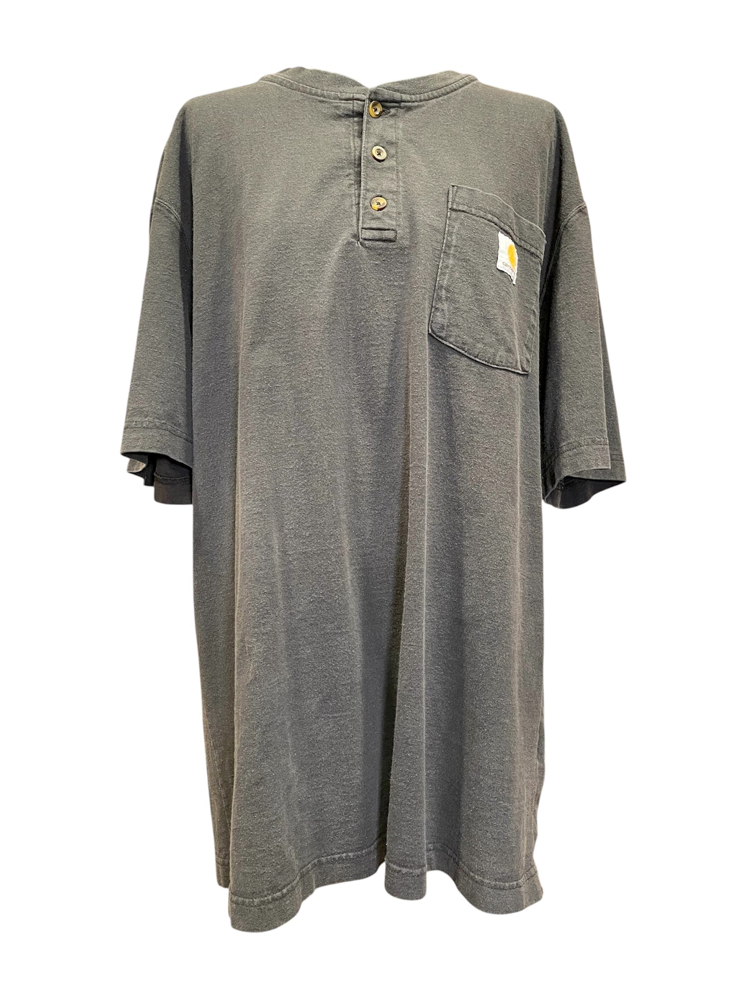 【carhartt】黒のヘンリーネックTシャツ