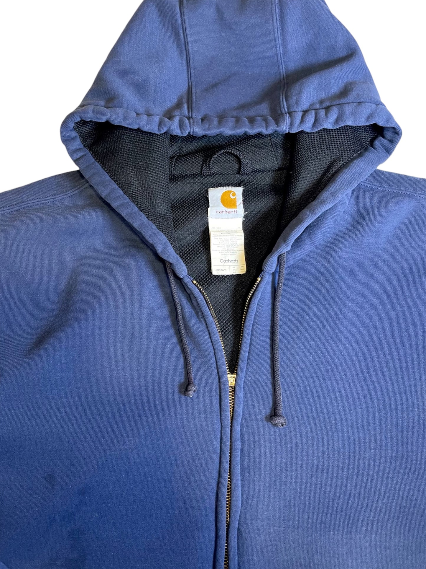 【carhartt】青のフルジップパーカー