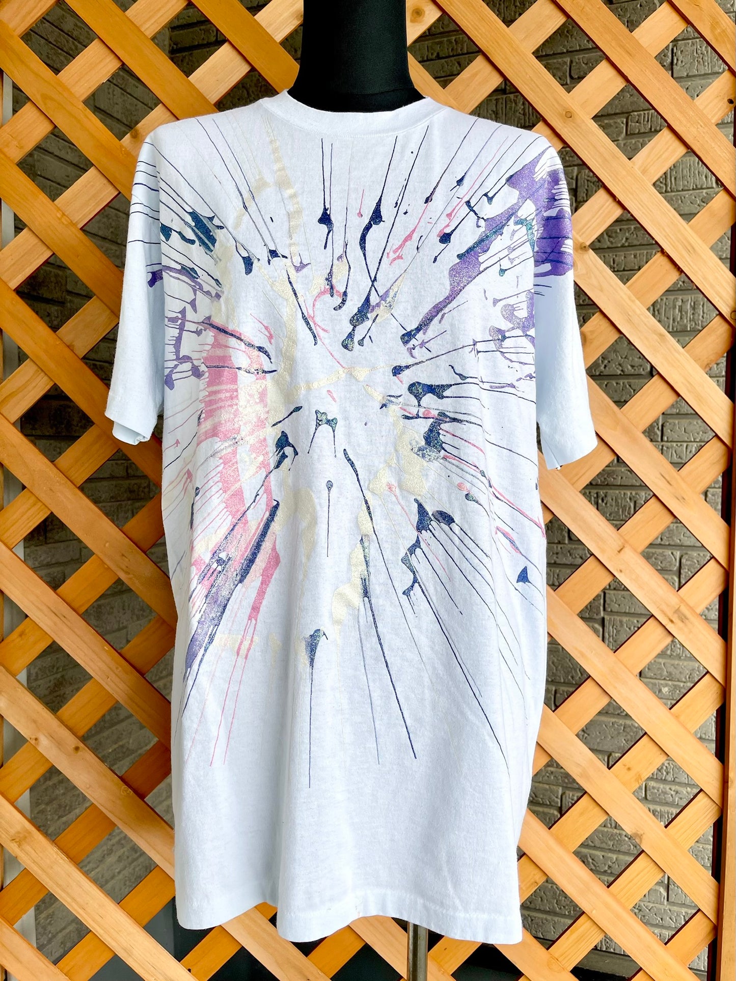【Hanes fifty-fifty】（青タグ）スプラッシュペイントTシャツ