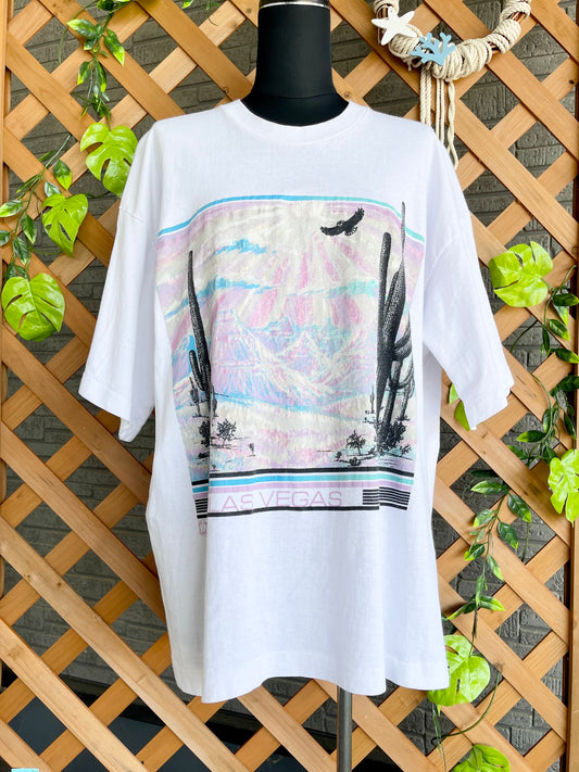 【90s Fruits of the Loom】ラスベガスのアートグラフィックTシャツ
