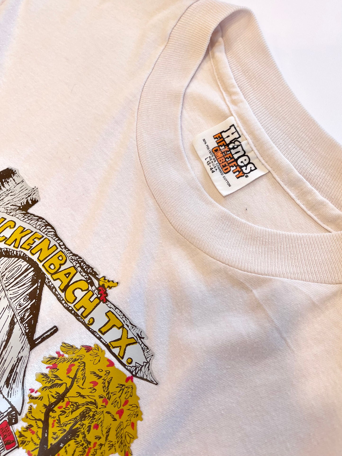 【80s Hanes fifty-fifty】（オレンジタグ）ルッケンバックTシャツ