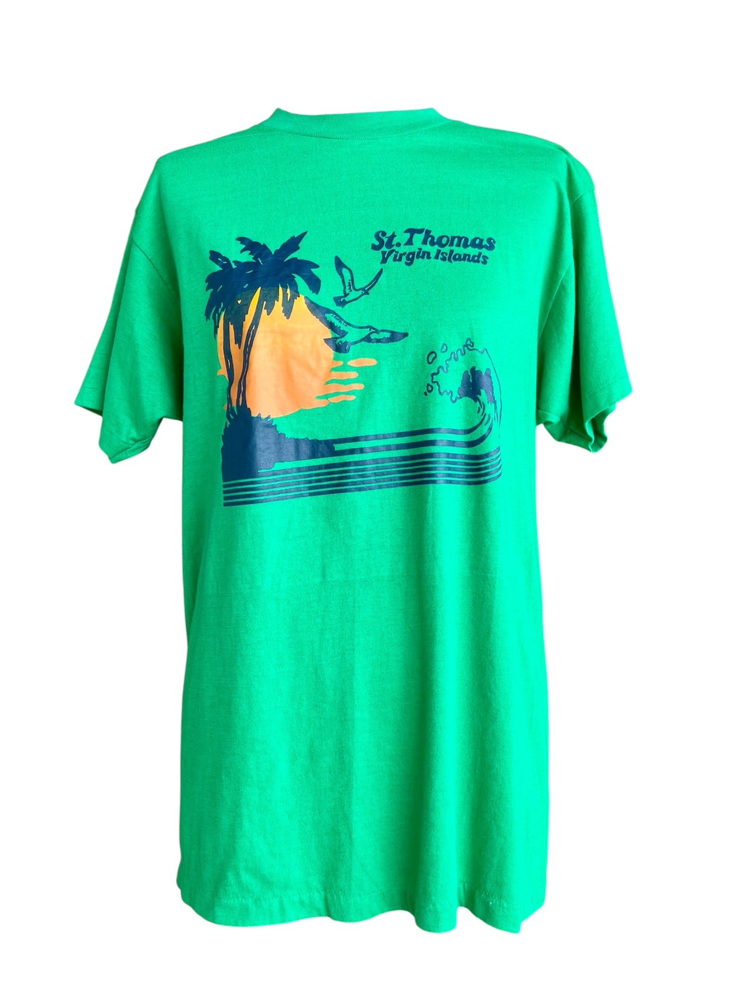 【80s Hanes fifty-fifty】（青タグ）セントトーマス島Tシャツ