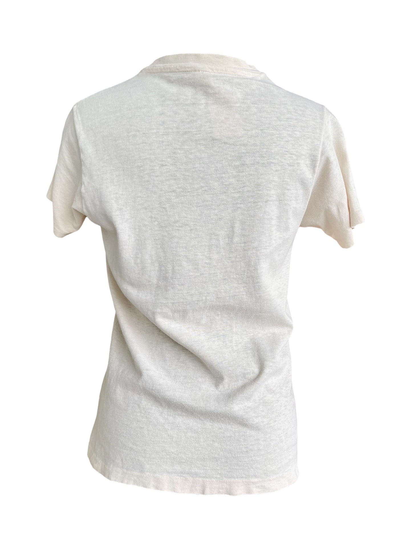 【70s Hanes】（三角タグ）プロビンスタウンの街並みTシャツ