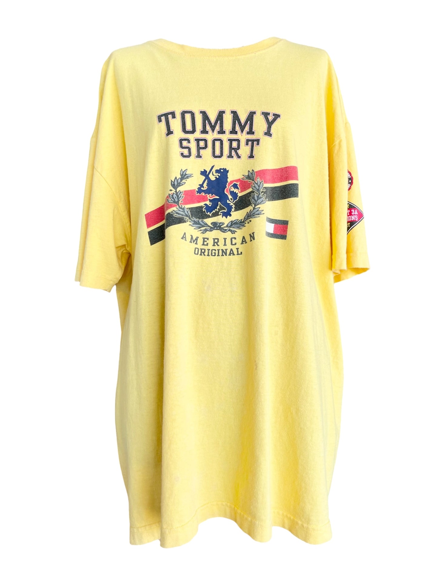 【TOMMY JEANS】（フラッグロゴ）TOMMY SPORT Tシャツ　イエロー