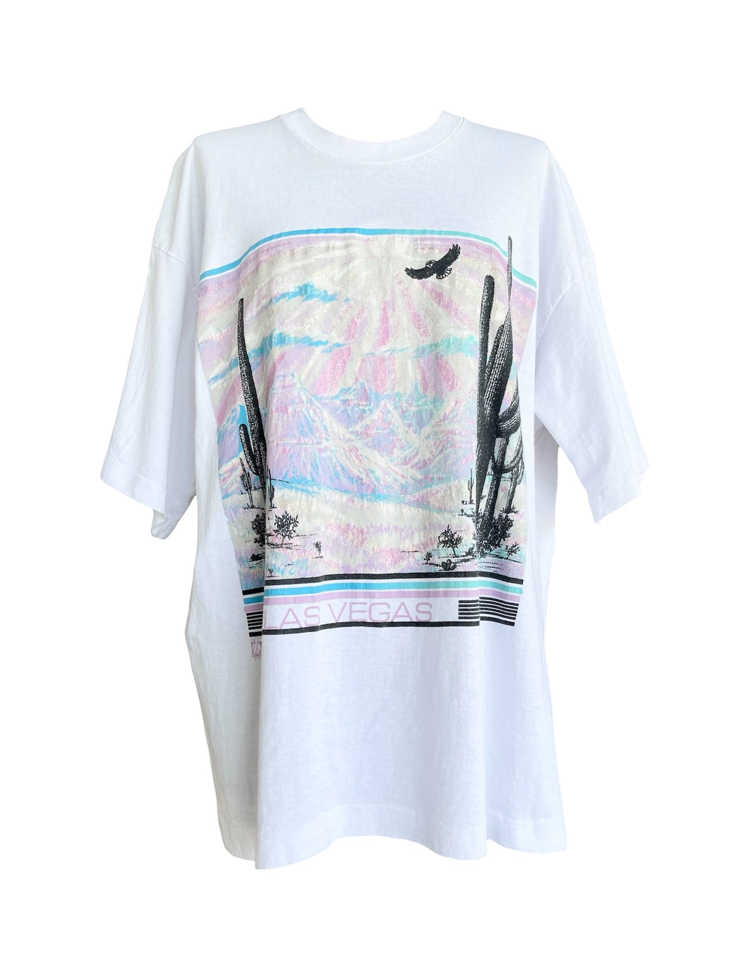 【90s Fruits of the Loom】ラスベガスのアートグラフィックTシャツ