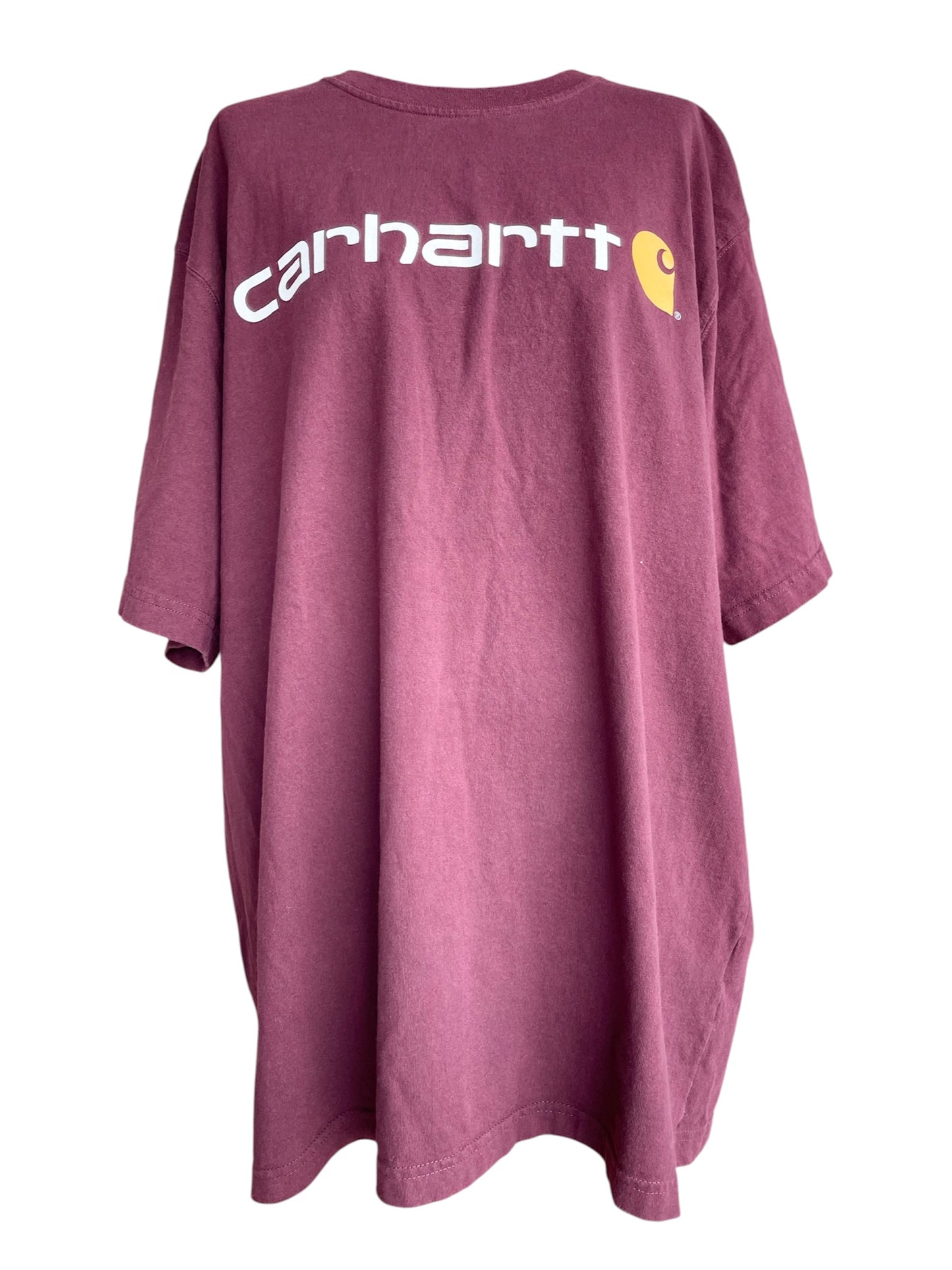 【carhartt】ロゴ入り紫Tシャツ