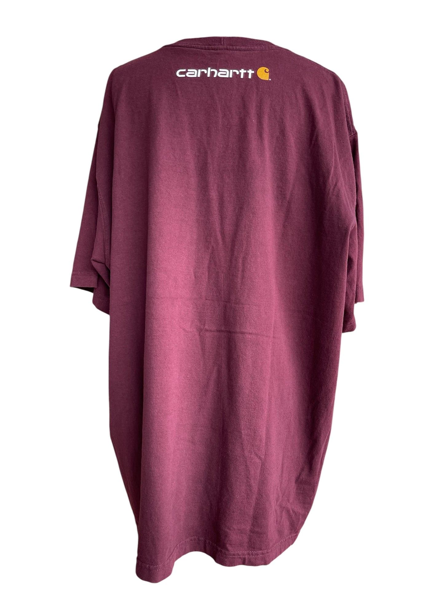 【carhartt】ロゴ入り紫Tシャツ