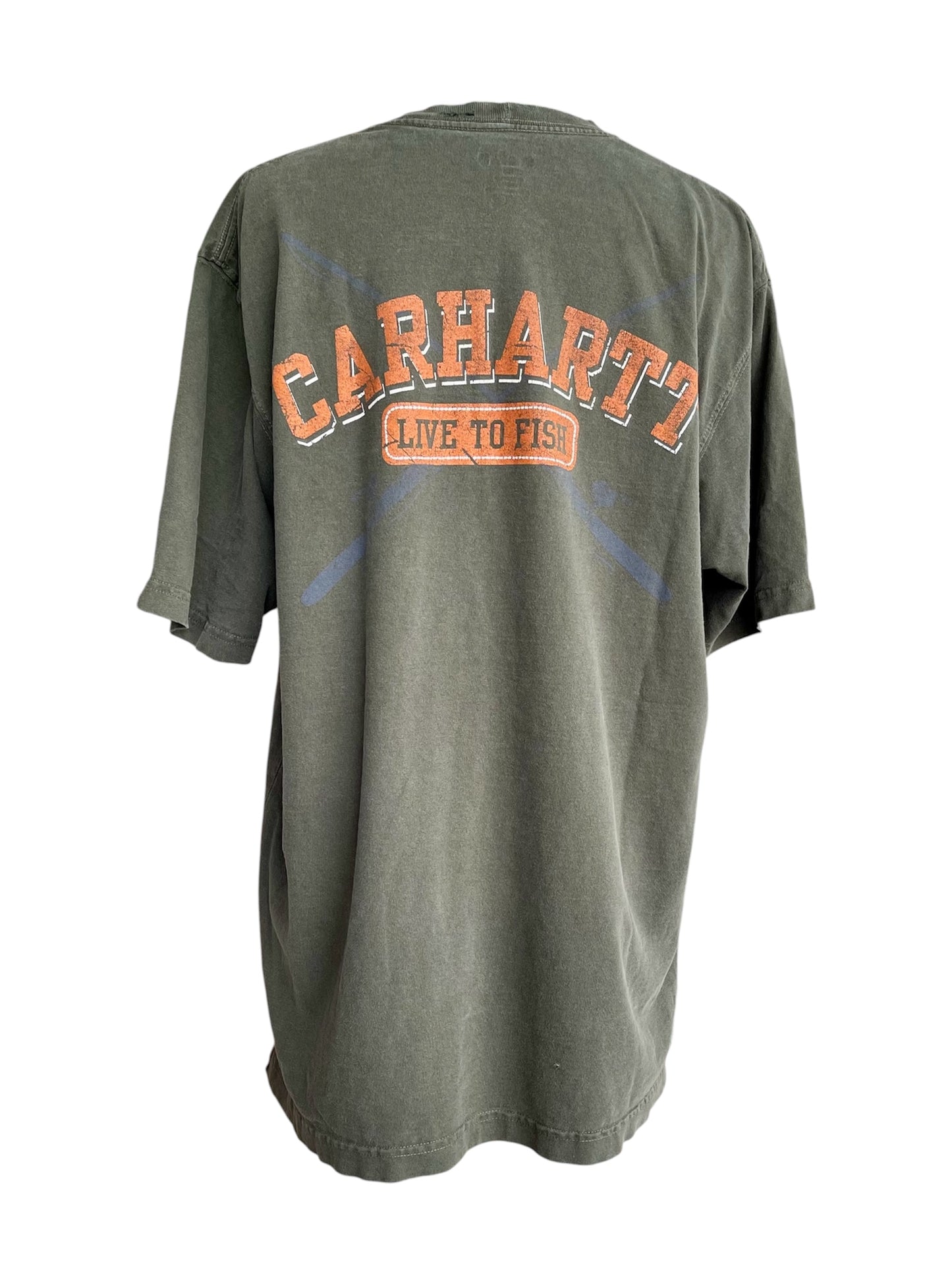 【carhartt】モスグリーンTシャツ