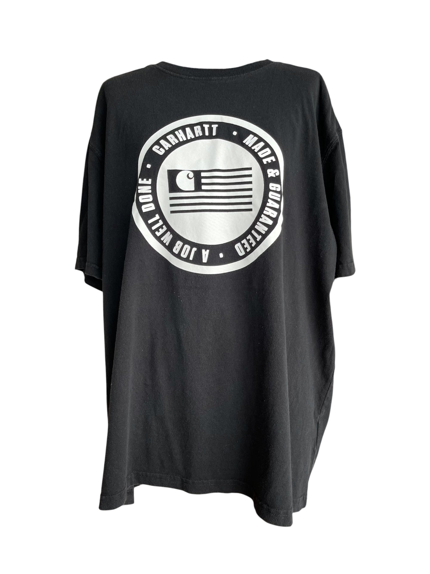 【carhartt】フラッグ黒Tシャツ