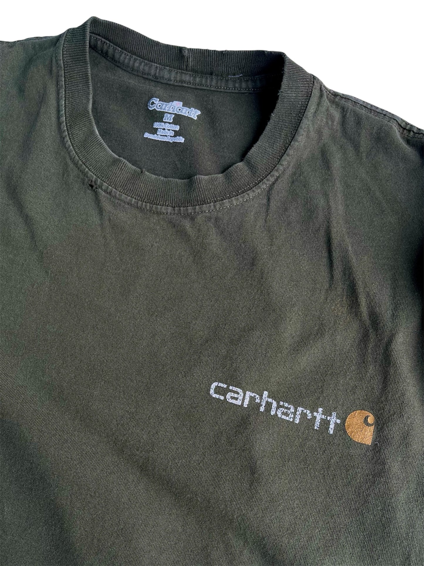 【carhartt】モスグリーンTシャツ