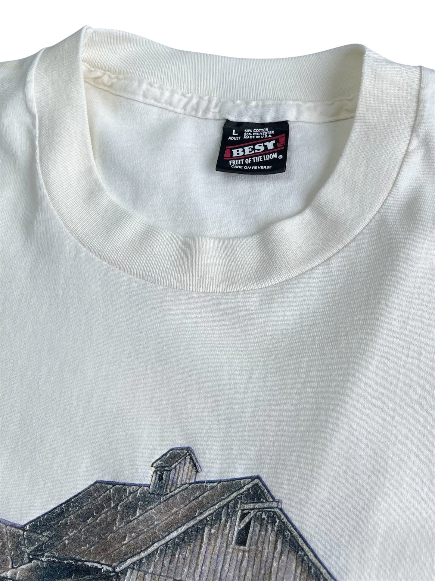 【90s FRUIT OF THE LOOM（BEST）】ボタニカルアートTシャツ